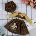 Color: SKY BLUE - 30CM BJD Doll Clothes Girl Dress Up Makeup DIY Toys  Accessories Dress Princess Doll House Set Children Humanoid Doll Girl Gifts